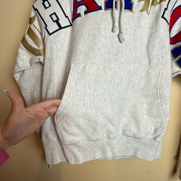 Champion Reverse Weave Old English Hoodie Pullover Sweatshirt Men’s Size Small - Picture 7 of 16